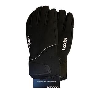 Boondun Black Ski Gloves 3M Thin Sulated Small